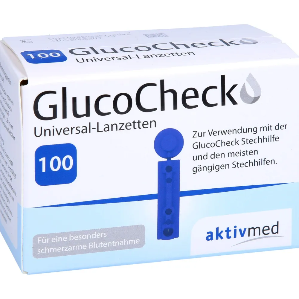 Universal-Lanzetten, 100 Stück|GlucoCheck Hot