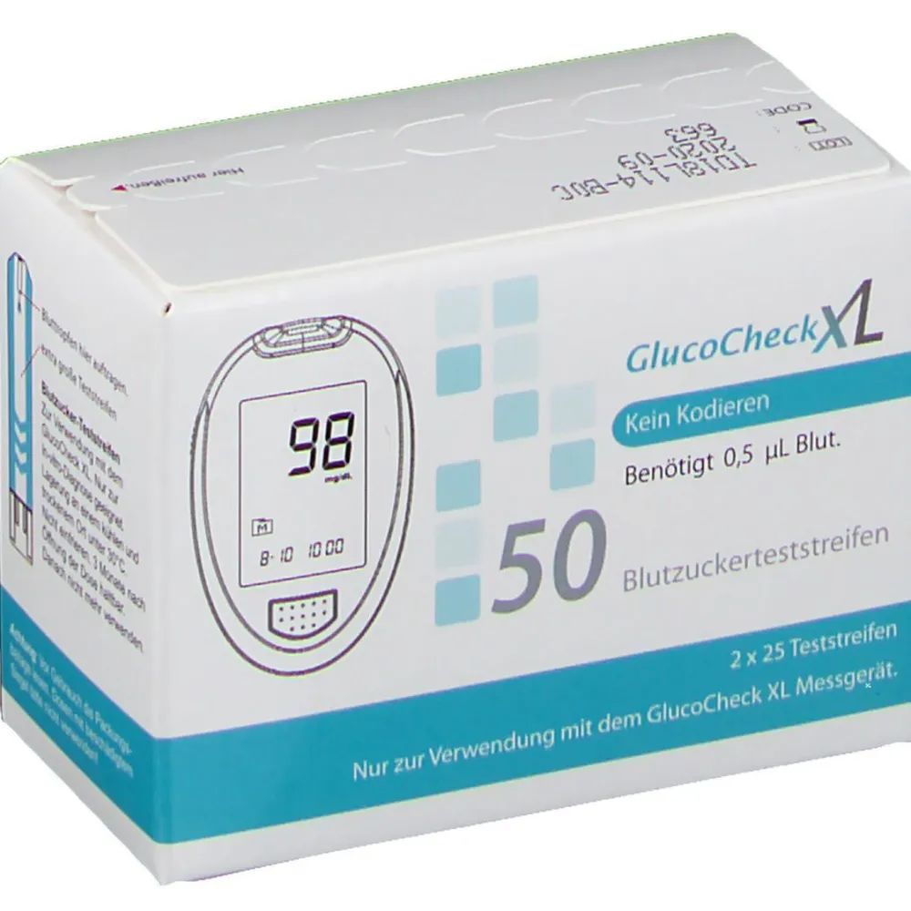 GlucoCheckXL Blutzuckerteststreifen| Discount