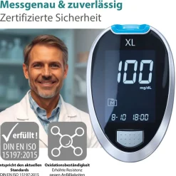 XL Blutzuckerteststreifen, 100 Stück><noscript><img width=
