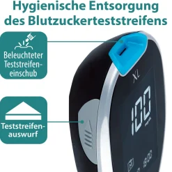 XL Messgerät (mg/dl] + 110 Teststreifen><noscript><img width=