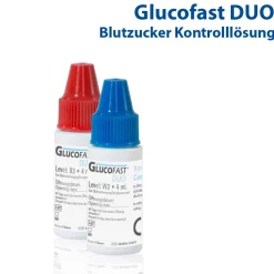 Glucofast Duo Blutzucker-Kontrolllösung - Zur Verwendung mit dem Glucofast Duo Blutzucker-Mess| Online