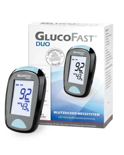 Glucofast® Duo Blutzuckermessgerät Starterset inkl. Teststreifen und Lanzetten (mg/dL)| Online