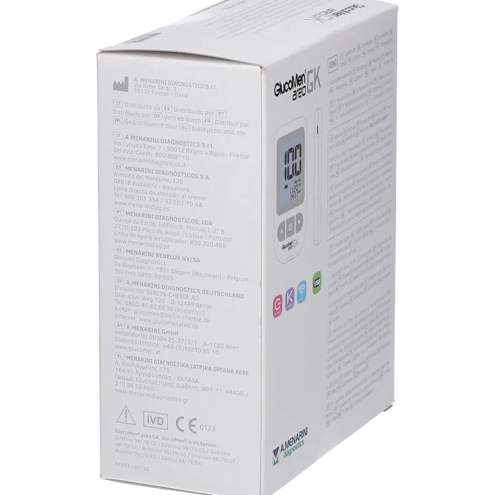 GlucoMen® areo GK mg/dl| Clearance