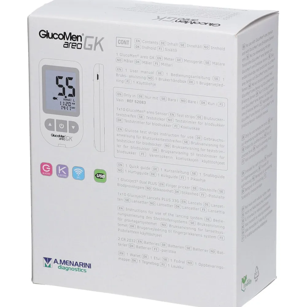 GlucoMen® areo GK mmol/l>