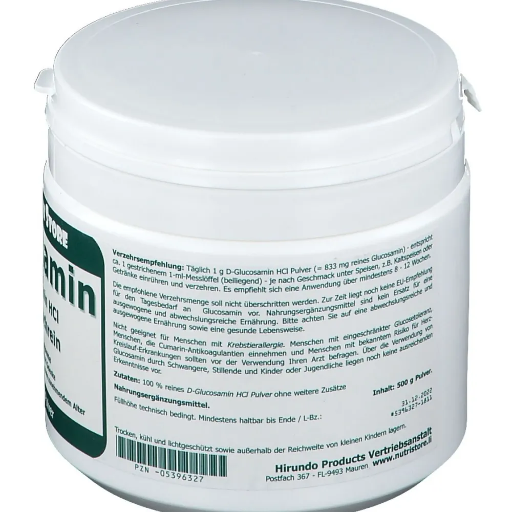 Glucosamin HCl 100 % rein> New