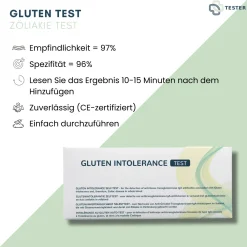 Gluten Test - Zöliakie Test - Glutenunverträglichkeit Selbsttest - The>TESTER Hot