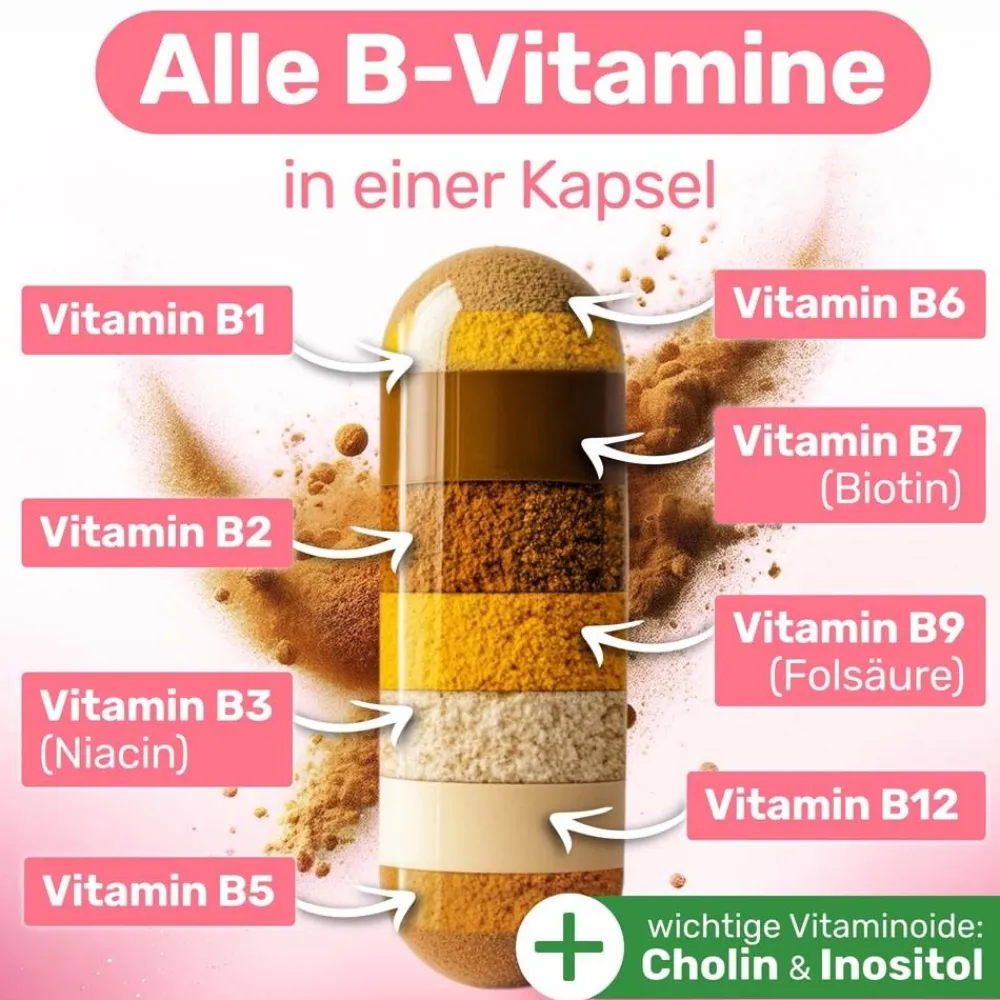 GLYCOWOHL Vitamin B complete mit allen B-Vitaminen + Inositol| Outlet