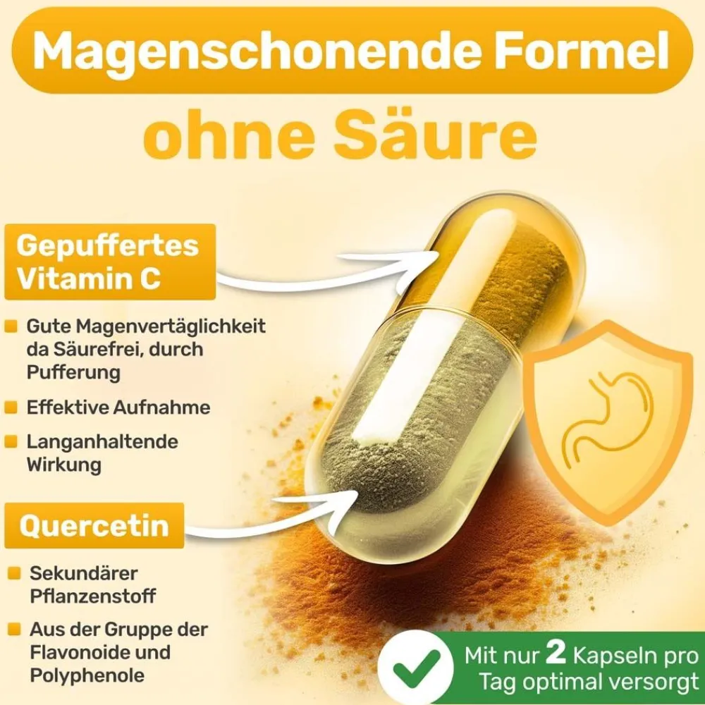 GLYCOWOHL® Vitamin C 1000 mg + Quercetin für das Immunsystem> Outlet