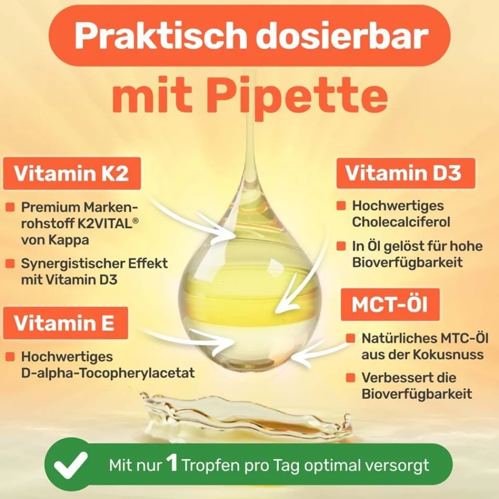 GLYCOWOHL Vitamin D3 1000 I.E. + K2 30 µg für die Knochen> Online