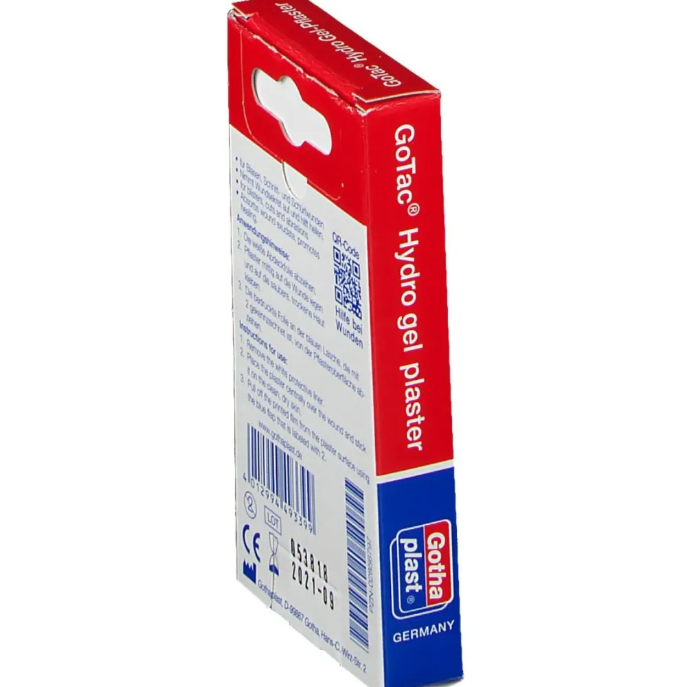 GoTac Hydro Gel-Pflaster oval 7,4 cm x 4,5 cm| Hot