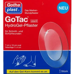 GoTac HydroGel-Pflaster steril 10 x 7 cm|