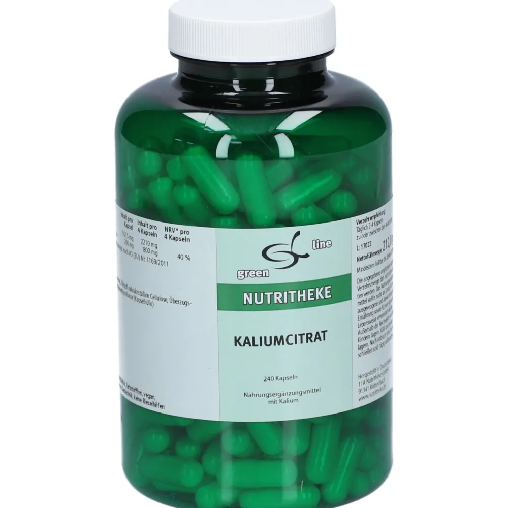 green line NUTRITHEKE Kalium Citrat> Hot