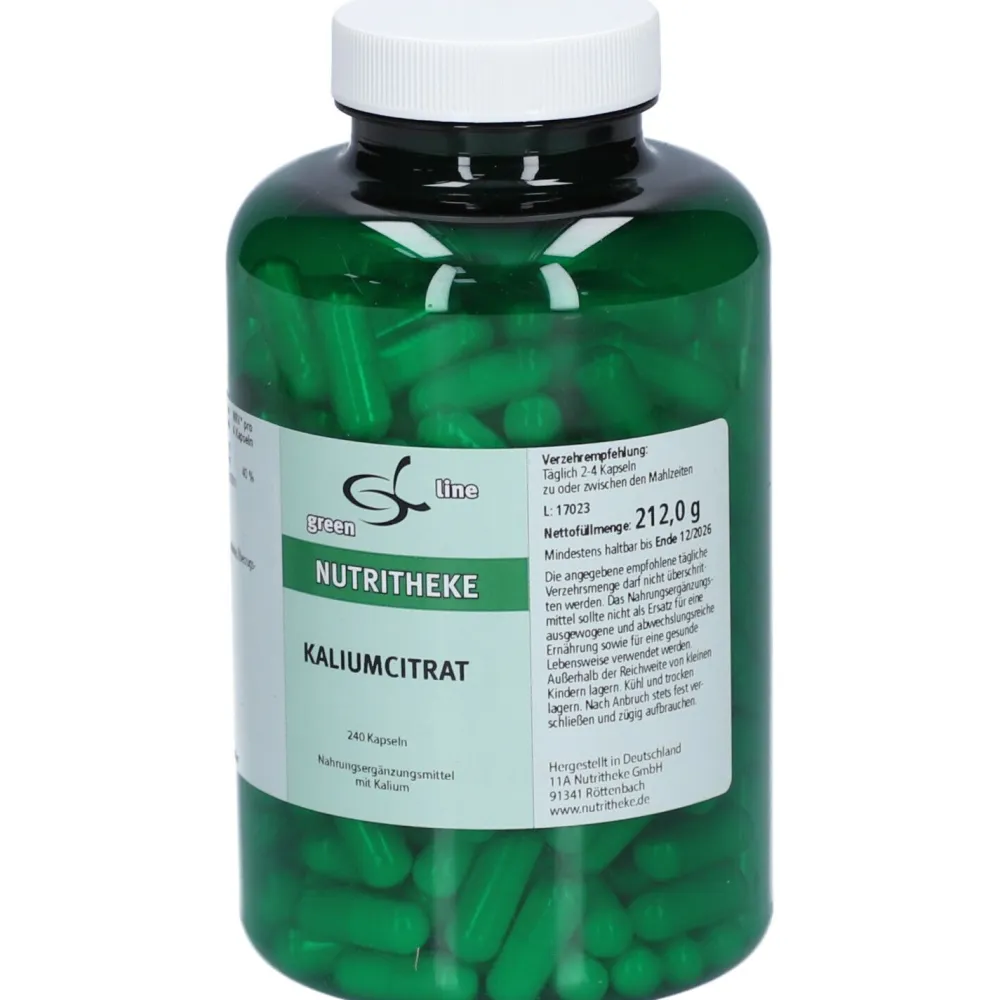 green line NUTRITHEKE Kalium Citrat> Hot