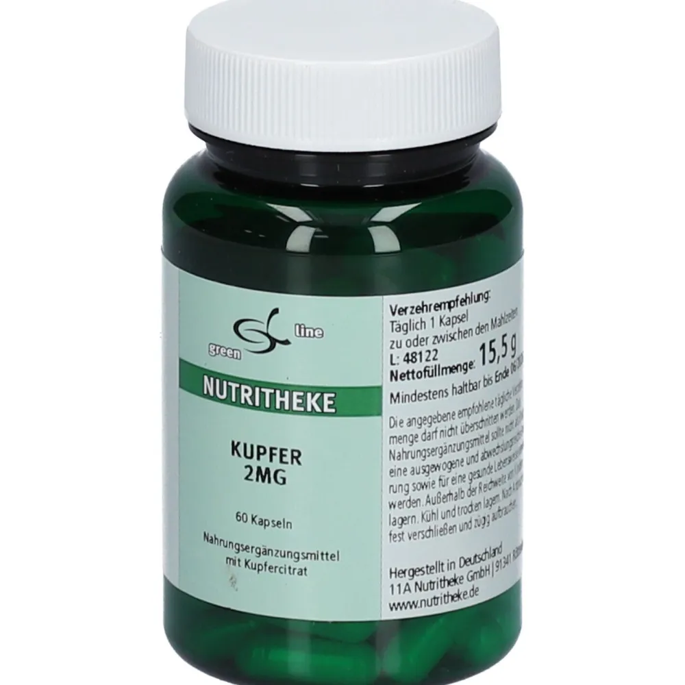 NUTRITHEKE Kupfer 2 mg|green line Online