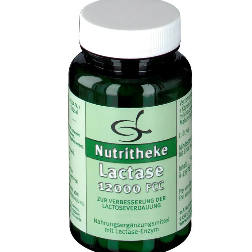 green line NUTRITHEKE Lactase 12000 FCC|