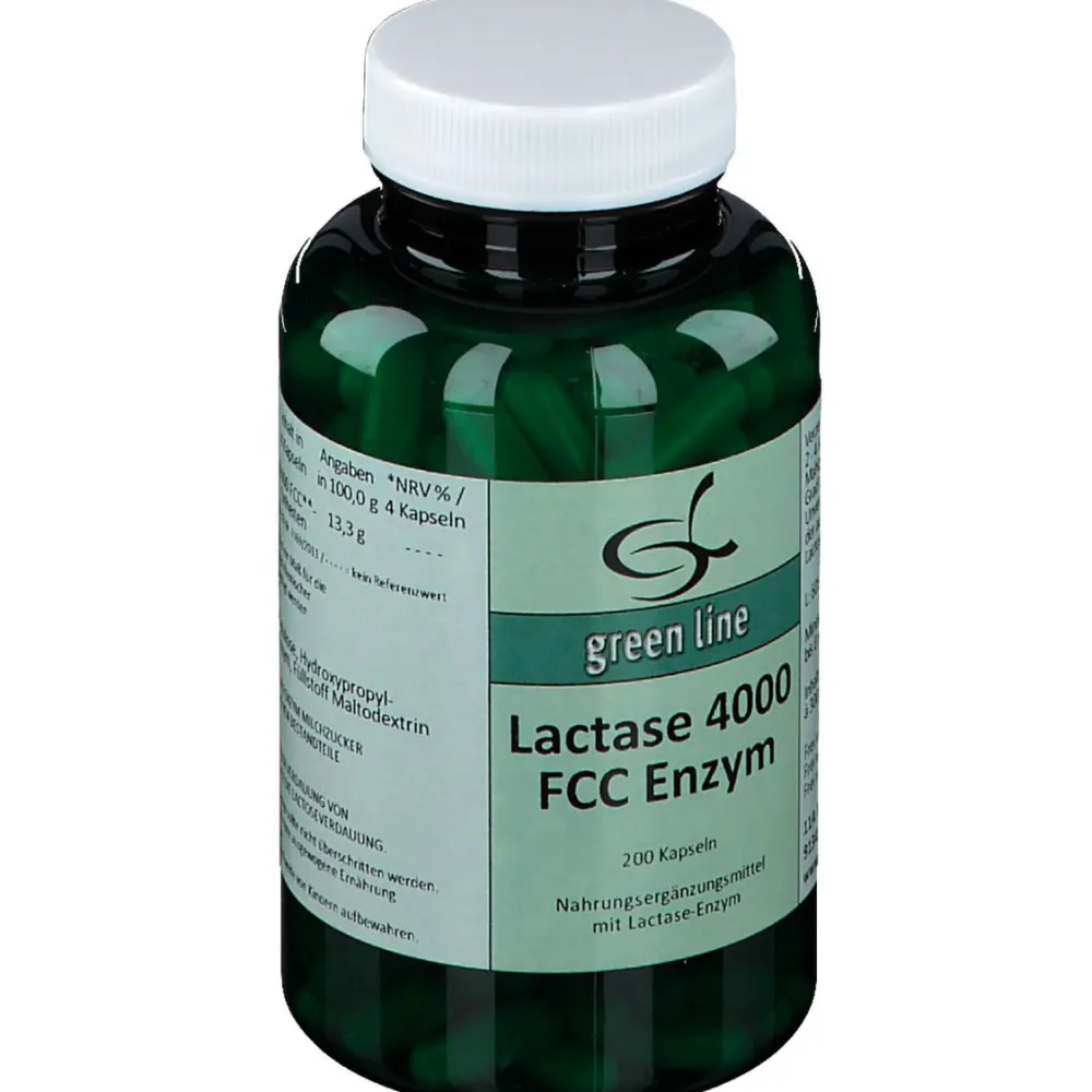 green line NUTRITHEKE Lactase 4000 FCC Enzym| Outlet