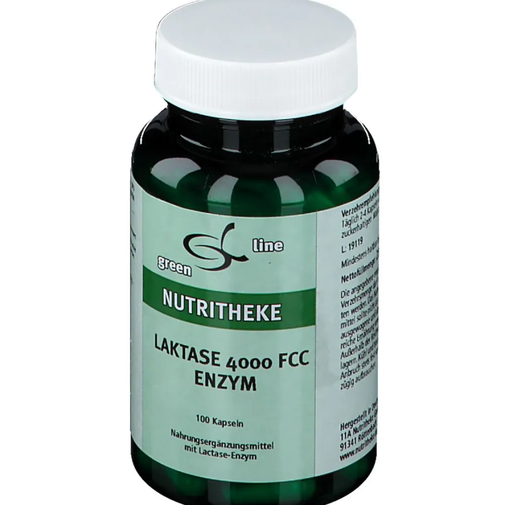 green line NUTRITHEKE Laktase 4000 FCC Enzym> New