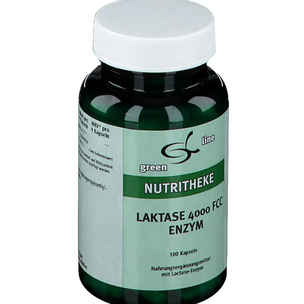 green line NUTRITHEKE Laktase 4000 FCC Enzym> New