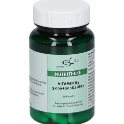 NUTRITHEKE Vitamin D3 3000 +200 K2 MK9|green line Outlet