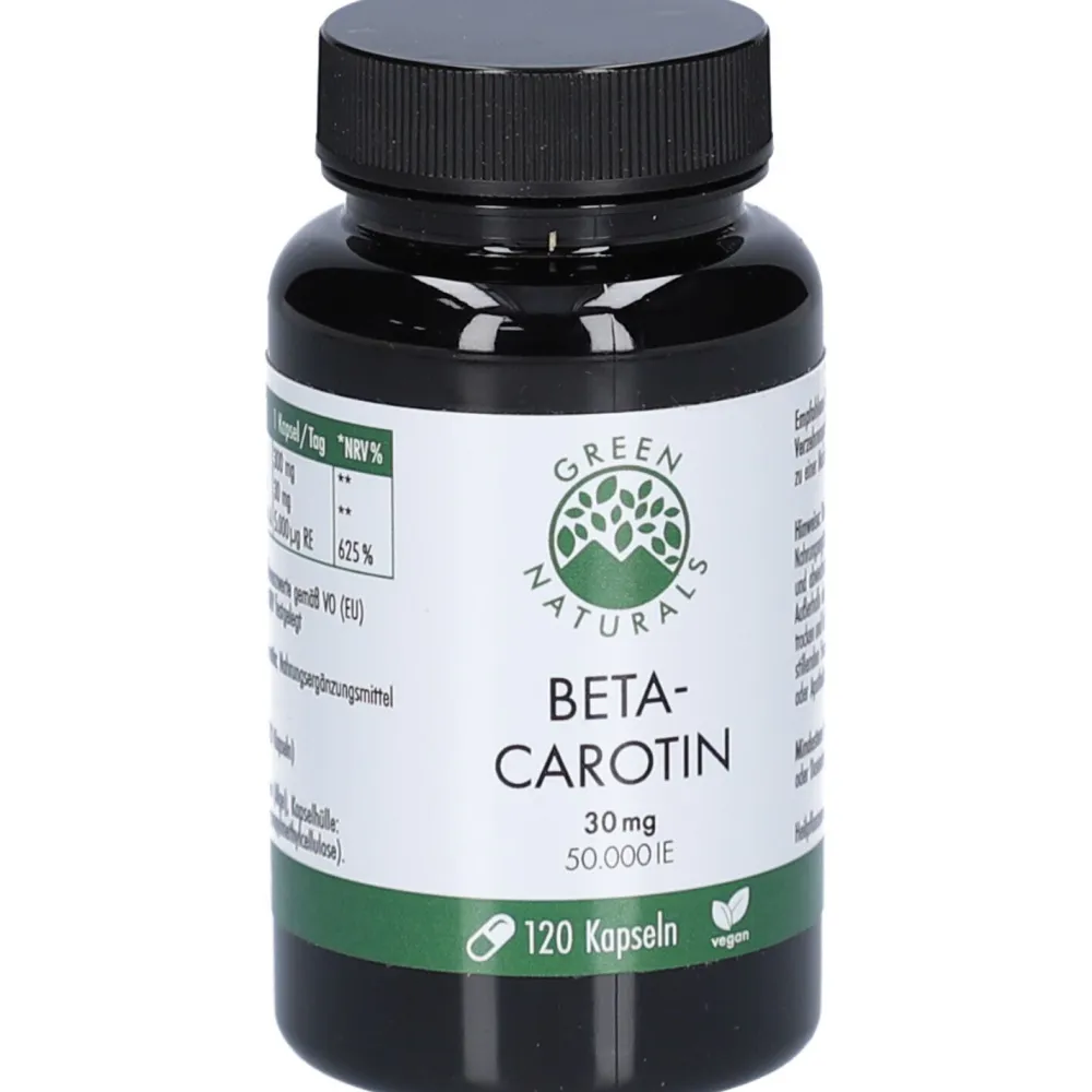 GREEN NATURALS Beta-Carotin 30 mg, 50.000 IE> Clearance