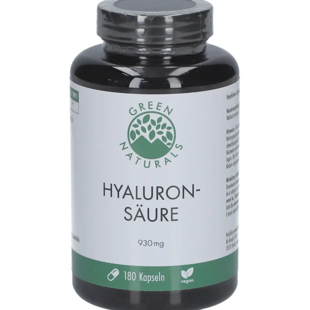 GREEN NATURALS Hyaluronsäure 930 mg vegan| Hot