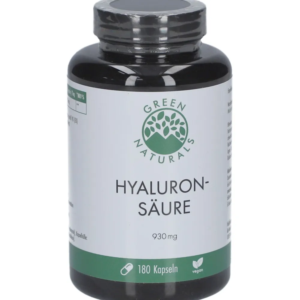 GREEN NATURALS Hyaluronsäure 930 mg vegan| Hot