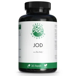 Jod aus Bio-Kelp 200 ug hochdosiert vegan>GREEN NATURALS Clearance