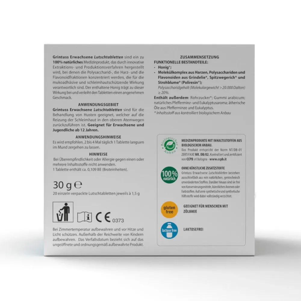 GrinTuss Lutschtabletten – bei Reizhusten> New