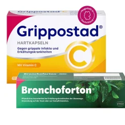 C® bei Erkältung und grippalen Infekten + Bronchoforton® Salbe>Grippostad Best