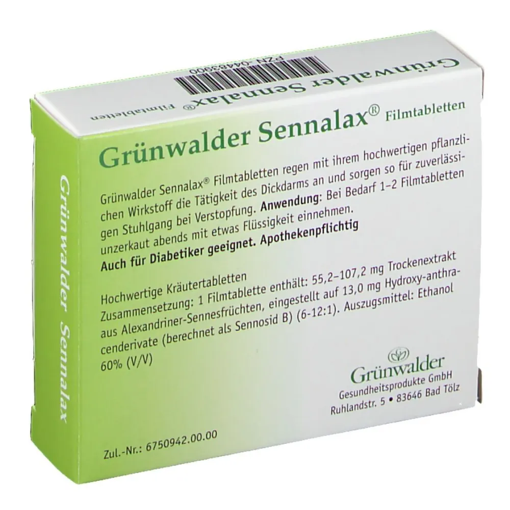 Grünwalder Sennalax Filmtabletten| Outlet