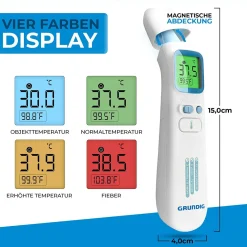 Fieberthermometer kontaktlos Infrarot - Hochpräzise Ohr Stirn><noscript><img width=