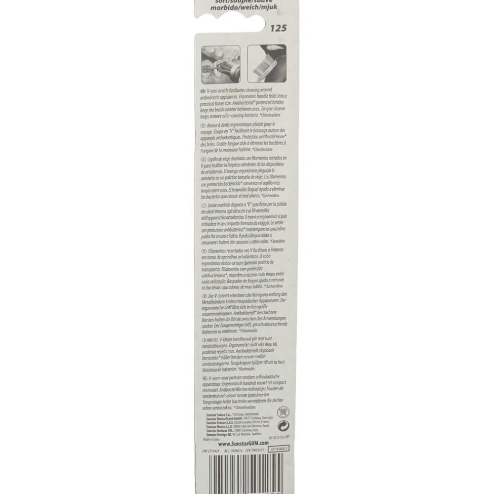 ® KFO-Reisezahnbürste V-Schnitt,soft|Gum Hot