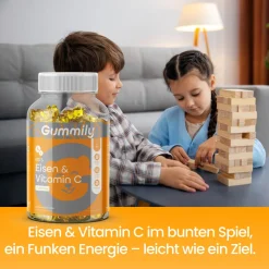 Gummily® Kinder Eisen & Vitamin C Gummibärchen - LABORGEPRÜFT - 2 Monatsvorrat><noscript><img width=