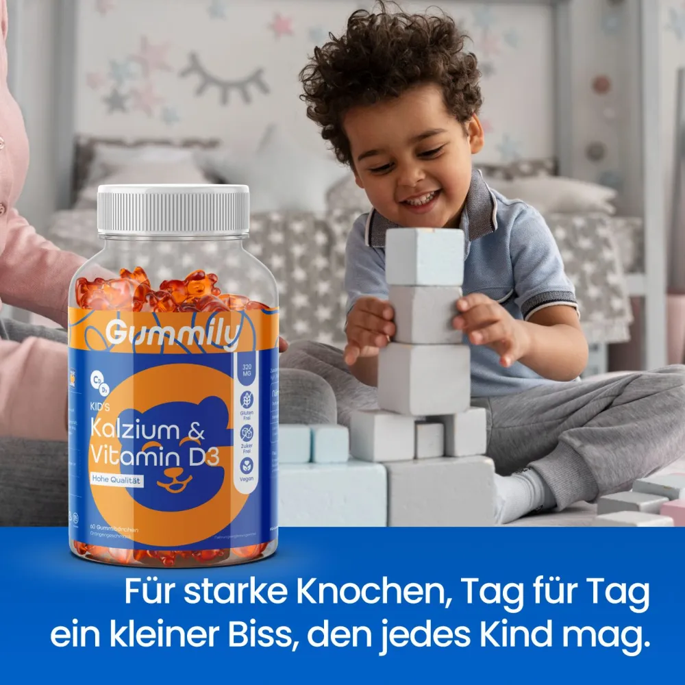 Gummily® Kinder Vitamin D3 Gummibärchen mit Kalzium - LABORGEPRÜFT> Online