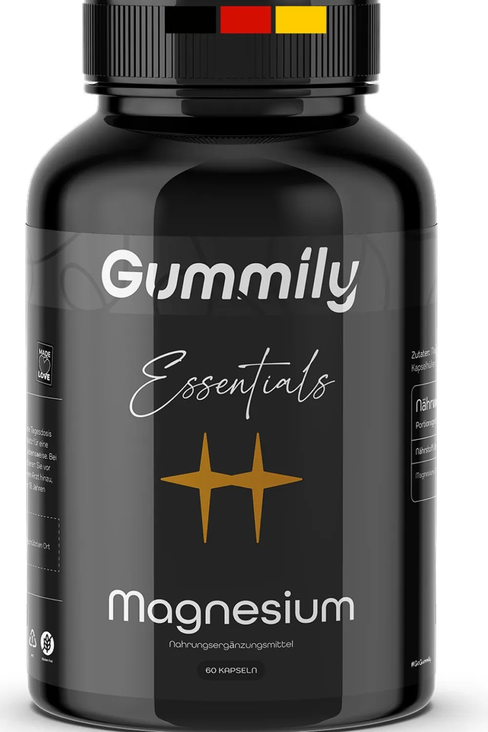 Gummily® Magnesium als Magnesiumglycinat Kapseln - LABORGEPRÜFT| New