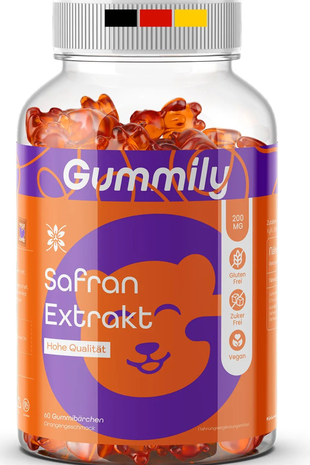 Gummily® Safran Extrakt Gummibärchen - LABORGEPRÜFT|