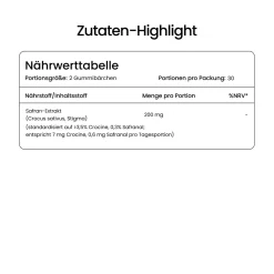 Gummily® Safran Extrakt Gummibärchen - LABORGEPRÜFT|