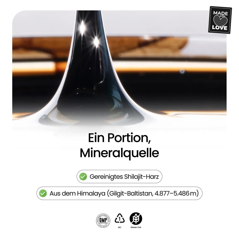 Gummily® Shilajit Harz - LABORGEPRÜFT - Original Himalayan Shilajit - 85+ Fulvinsäure & Huminsäuren> Discount