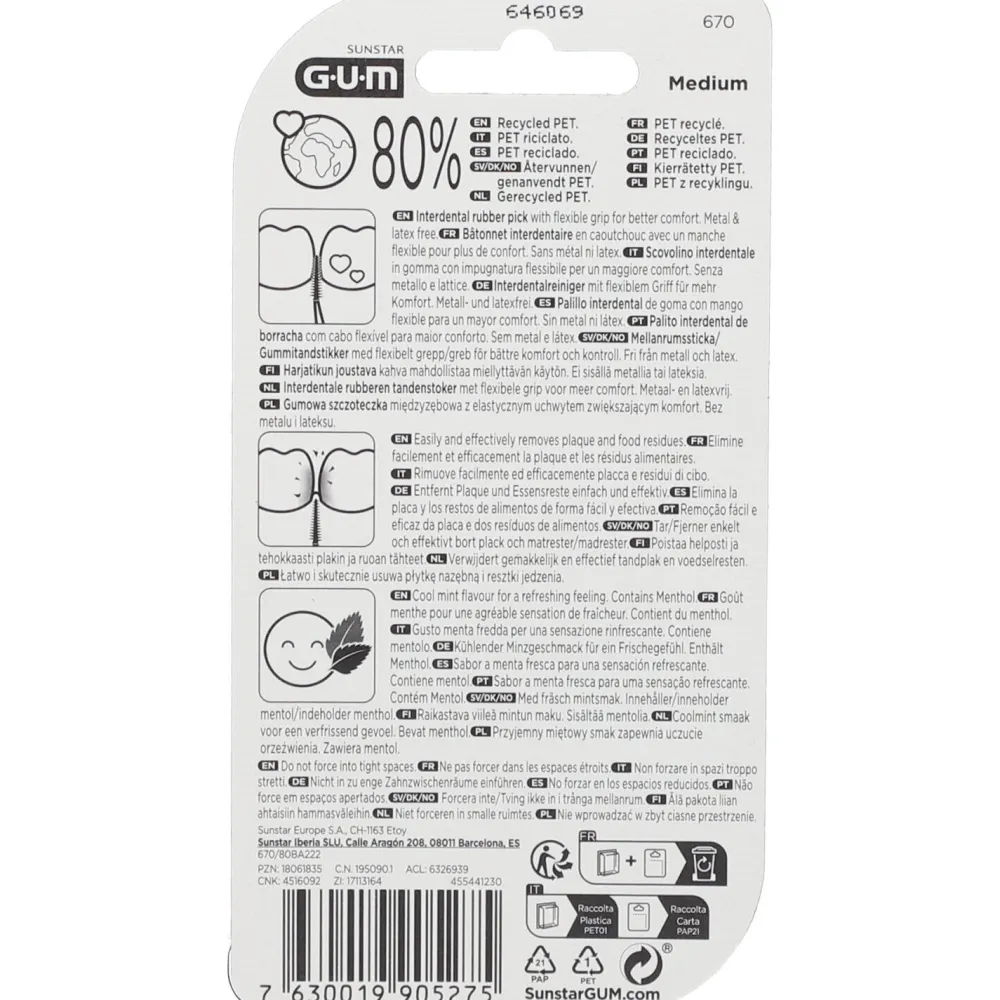 GUM® SOFT-PICKS® COMFORT FLEX Mint Medium Interdentalbürsten| Clearance