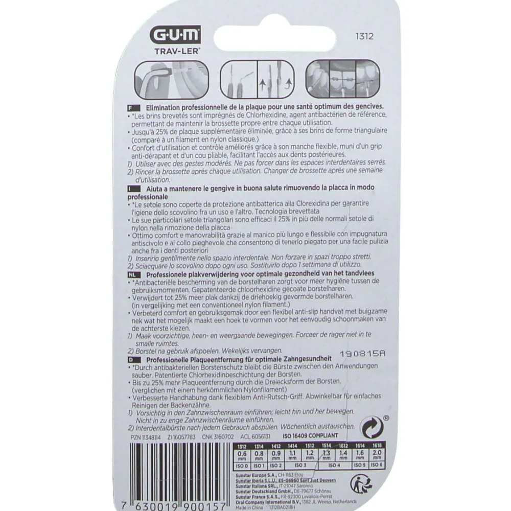 ® Trav-ler 0,6 mm hellblau Kerze|Gum Discount