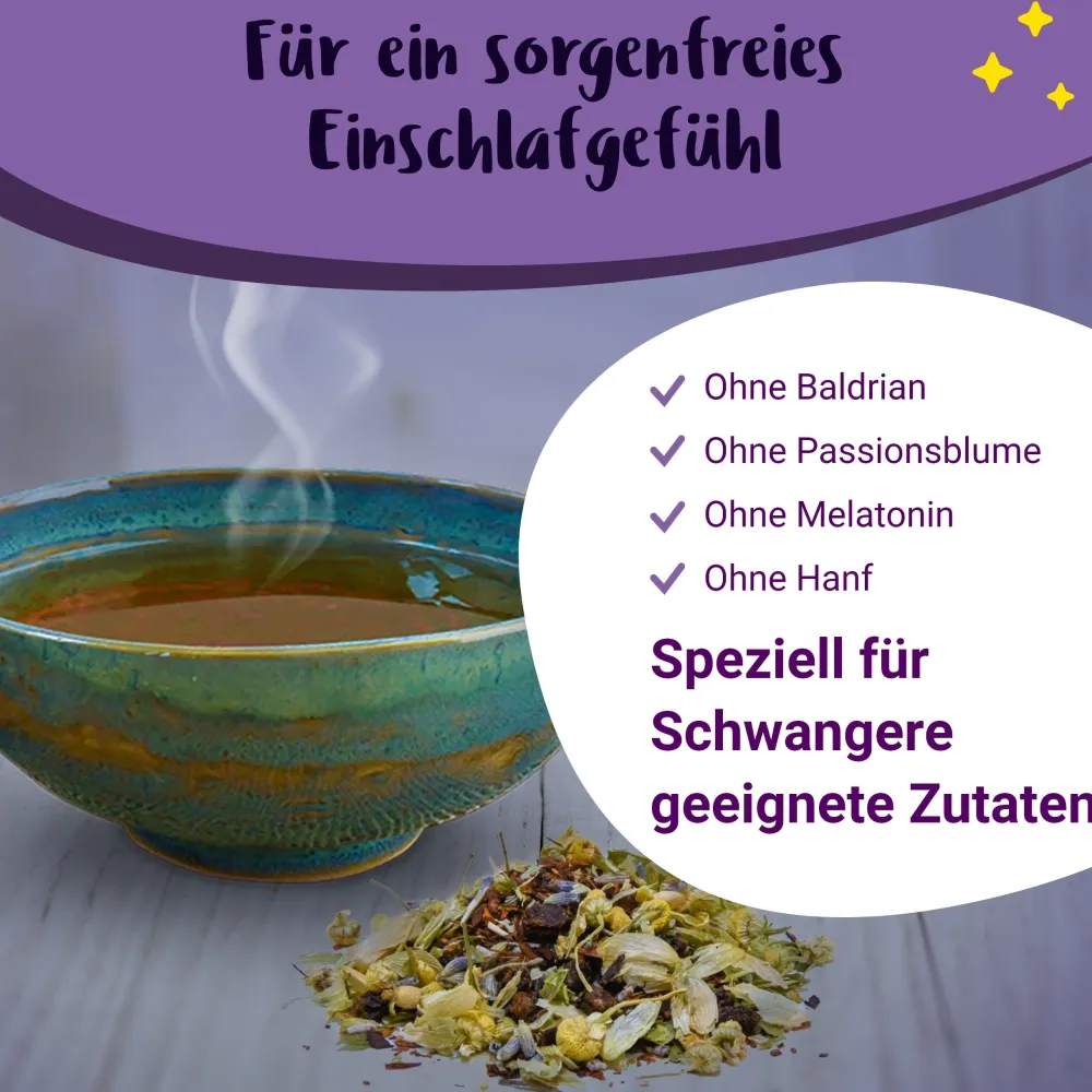 Gute Nacht Mami BIO Schwangerschaftstee mit Hopfen und Lavendel - von PregniVital®| Discount