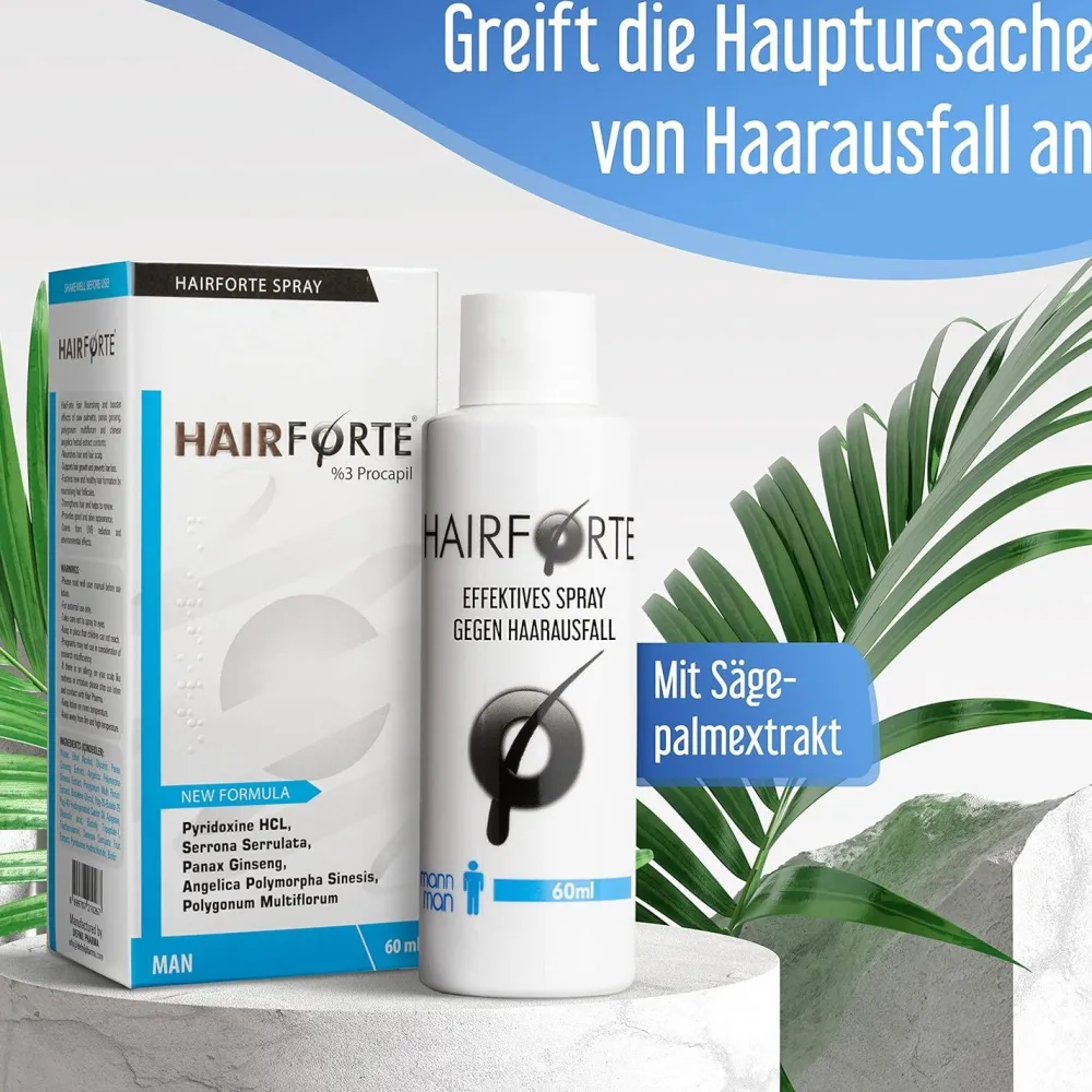 Hairforte Spray 3% Procapil gegen Haarverlust DHT Blocker| Discount
