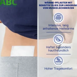ABC® Wärme-Pflaster mit Sensitiv-Vlies 14 x 10 cm, 2 Pads>Hansaplast New