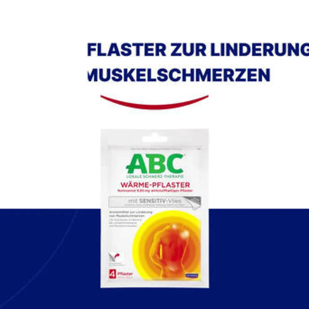 ABC® Wärme-Pflaster mit Sensitiv-Vlies 14 x 10 cm, 2 Pads>Hansaplast New