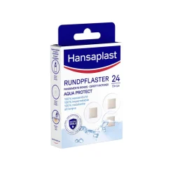 Aqua Protect Rundpflaster | Wundpflaster | Für empfindliche Haut | 100 % wasserdicht | Pflaster zum Schwimmen & Baden | Extra starke Klebkraft | Nicht verklebende Wundauflage | Flexible & atmungsaktiv