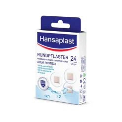 Aqua Protect Rundpflaster | Wundpflaster | Für empfindliche Haut | 100 % wasserdicht | Pflaster zum Schwimmen & Baden | Extra starke Klebkraft | Nicht verklebende Wundauflage | Flexible & atmungsaktiv