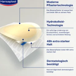 Blasenpflaster Klein | Wirksame Behandlung von Blasen | Blasenschutz | Sofortige Schmerzlinderung | Druckentlastung | Extra starke Haftung | 6 Stück - Jetzt 20% mit dem Code hp20 sparen><noscript><img width=