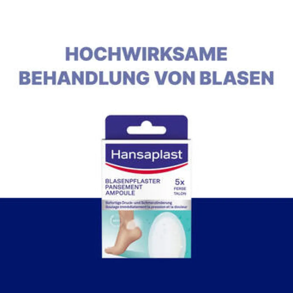 Blasenpflaster Klein | Wirksame Behandlung von Blasen | Blasenschutz | Sofortige Schmerzlinderung | Druckentlastung | Extra starke Haftung | 6 Stück - Jetzt 20% mit dem Code hp20 sparen>Hansaplast Outlet