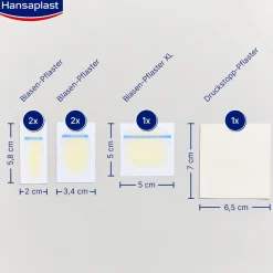 Blasenpflaster SOS Mix-Pack | Wirksame Behandlung von Blasen | Blasenschutz | Sofortige Schmerzlinderung | Druckentlastung | Extra starke Haftung | 5 Stück - Jetzt 20% mit dem Code hp20 sparen><noscript><img width=