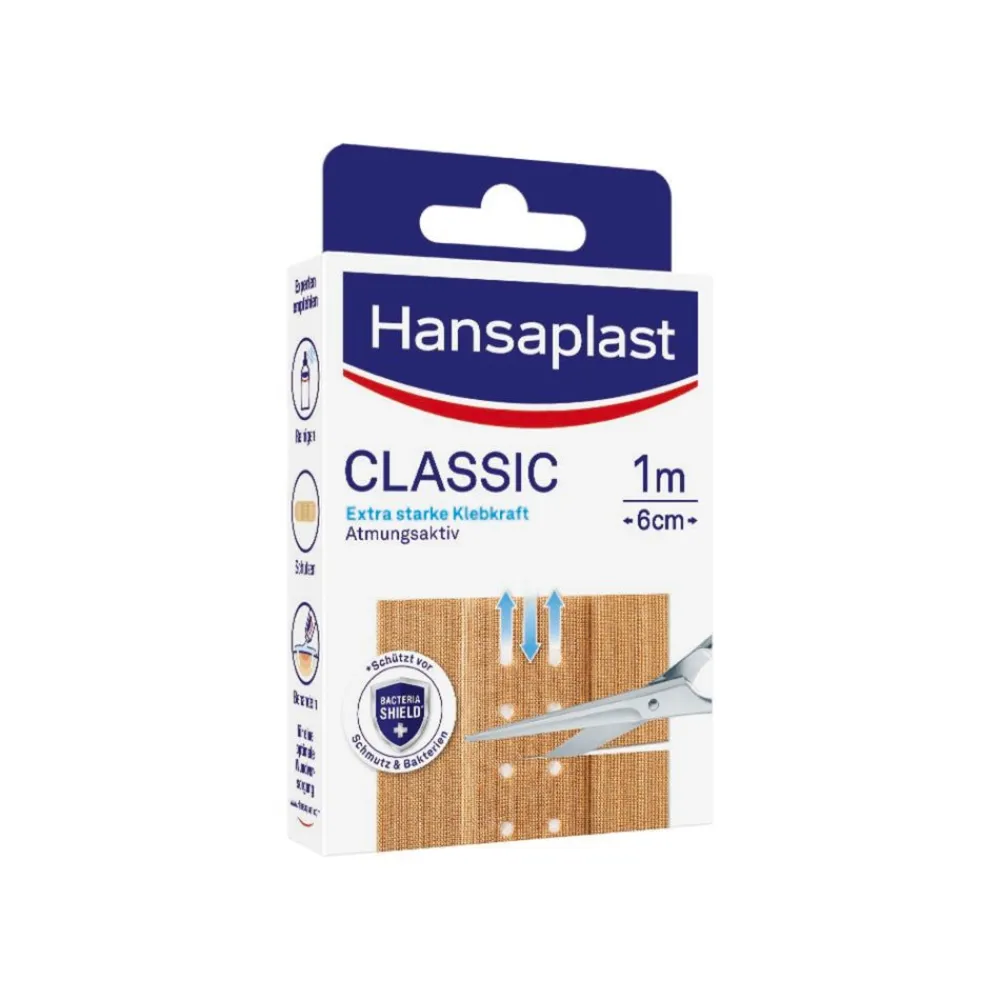 Classic Pflaster | Atmungsaktive Wundauflage | Zuschneidbares Heftpflaster | 20 Stk. - Jetzt 20% mit dem Code hp20 sparen|Hansaplast Clearance